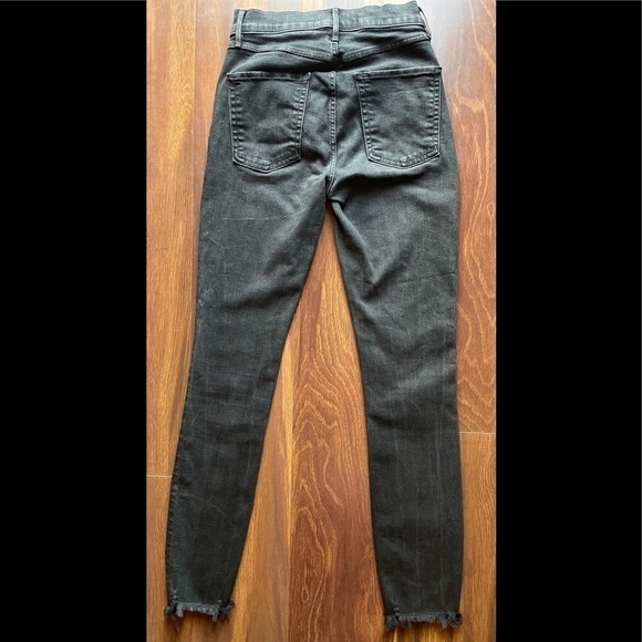 3x1 Black High Rise Skinny Jeans Raw Hem size 23 - Picture 2 of 13